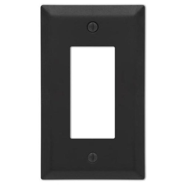 Amerelle Amerelle 3008805 Century Stamped Steel Rocker Wall Plate - Matte Black 3008805